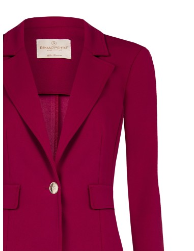 Getailleerde blazer van scuba-crêpe van Rinascimento