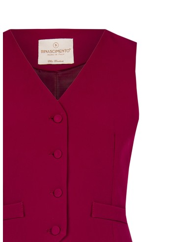 Gilet van technische stof met beklede knopen Rinascimento