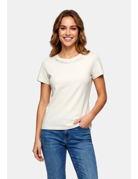 T-shirt met Liu Jo-logo bedrukt