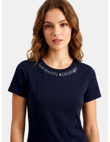 T-shirt met Liu Jo-logo bedrukt