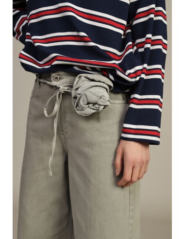 Dixie-jeans met wijde pijpen en riem