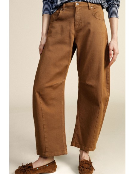 Dixie Ampi-broek met vijf zakken en hoge taille