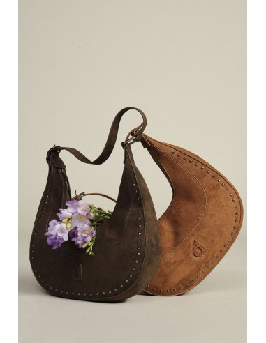 Dixie hobo-tas met metalen details