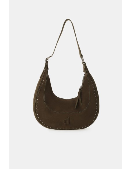 Dixie hobo-tas met metalen details