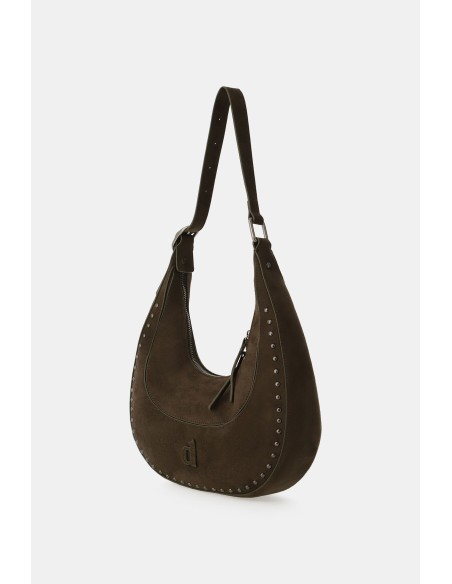 Dixie hobo-tas met metalen details