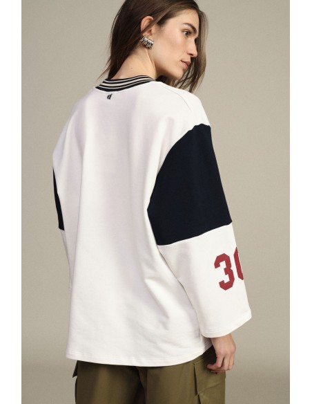 Ruime sweatshirt met ronde hals en 30 Anniversary-print van Dixie