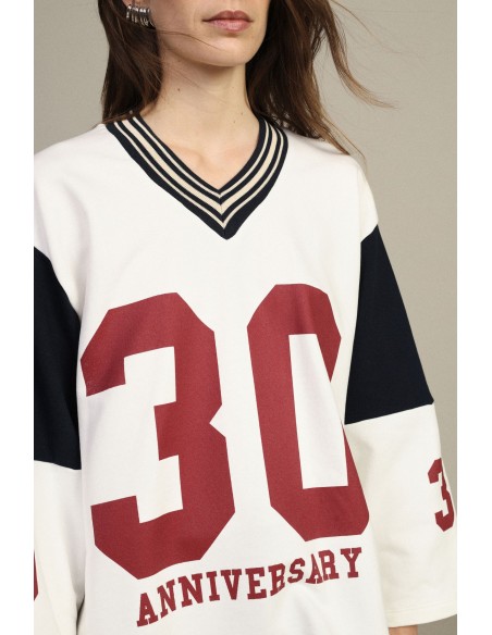 Ruime sweatshirt met ronde hals en 30 Anniversary-print van Dixie