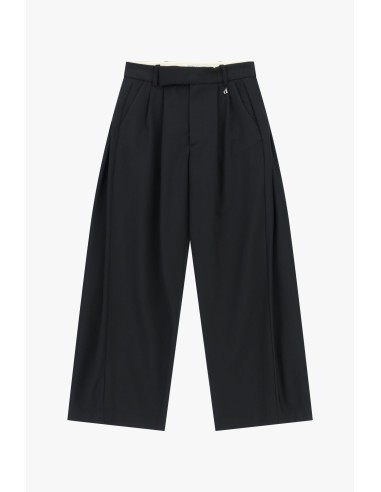 Cropped palazzobroek met hoge taille en plooien Dixie