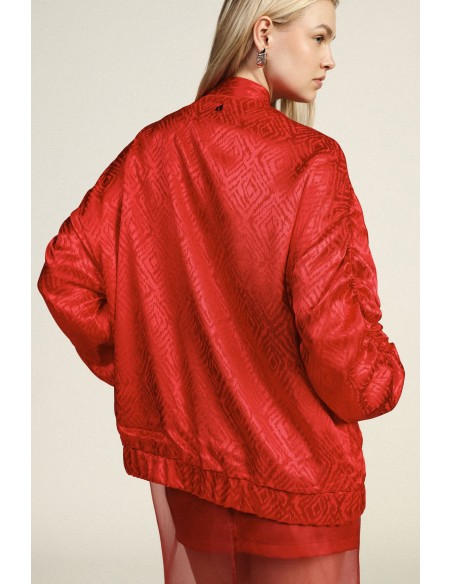 Oversized bomberjack met zakken en drukknoopsluiting Dixie