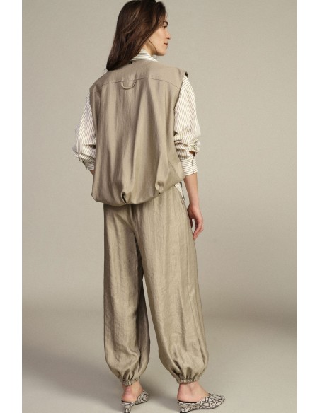 Joggingbroek met elastische zoom en trekkoord van Dixie