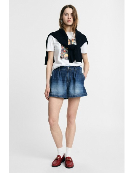 Regular-fit shorts met plooien en zakken aan de voorkant Please