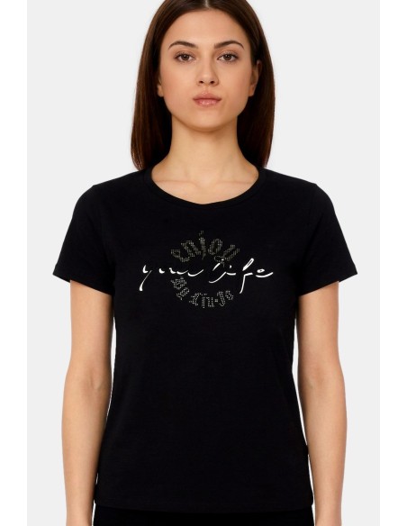 T-shirt met logo en print van Liu Jo
