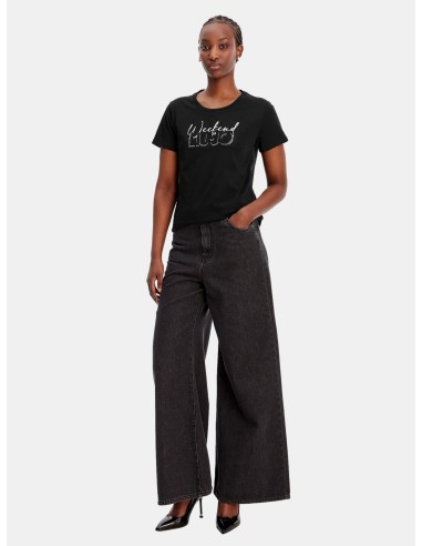 T-shirt met print en strass van Liu Jo