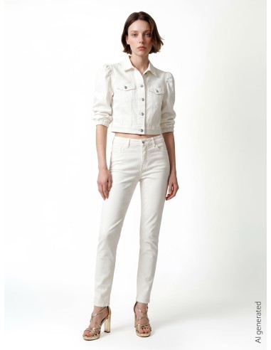Cropped stretchjeansjack met zakjes Rinascimento