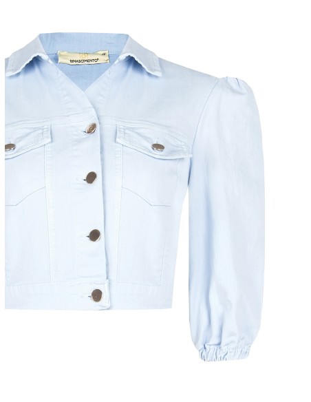 Cropped stretchjeansjack met zakjes Rinascimento