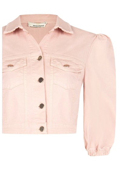 Cropped stretchjeansjack met zakjes Rinascimento