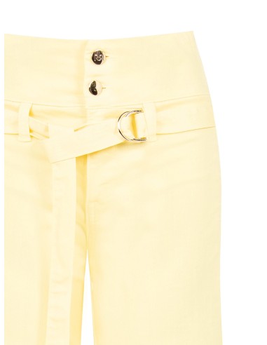 Wide leg-jeans met stretch en bijpassende riem Rinascimento