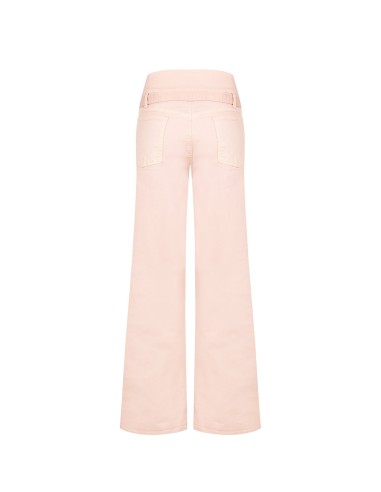 Wide leg-jeans met stretch en bijpassende riem Rinascimento