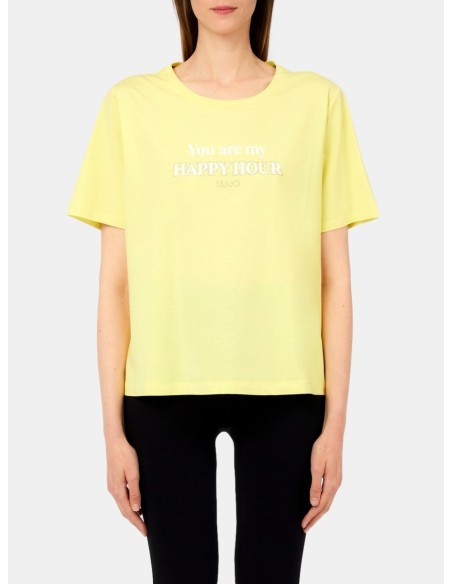 T-shirt met logo en print van Liu Jo