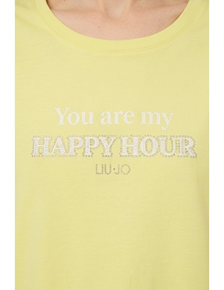 T-shirt met logo en print van Liu Jo