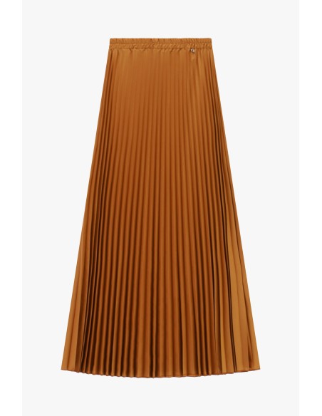 Geplooide midi-rok met elastische taille Dixie