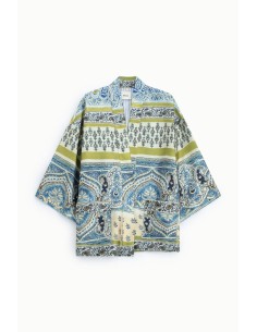 Ruime blazer met paisleyprint en wijde mouwen Dixie 2
