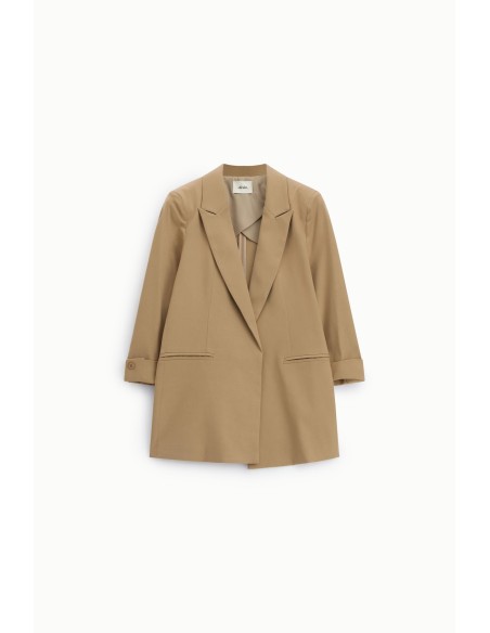 Lange regular-fit blazer met opgerolde mouwen van Dixie