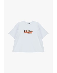 T-shirt met teckelprint, regular fit, ronde hals, alstublieft 2