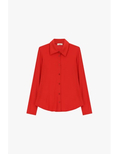 Dixie Regular-fit blouse met klassieke kraag en lange mouwen
