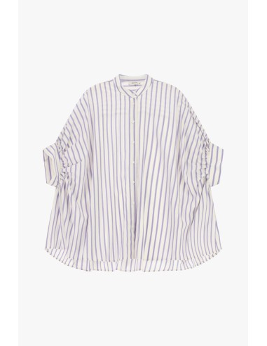 Oversized gestreept overhemd met wijde mouwen Dixie