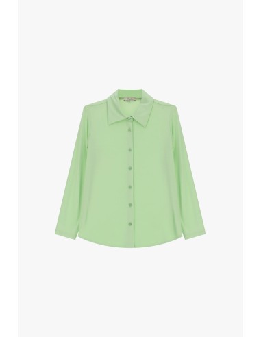 Dixie Regular-fit blouse met klassieke kraag en lange mouwen