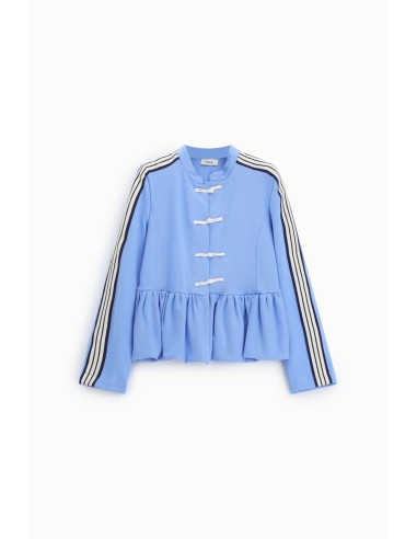 Sweatshirt zonder capuchon met knoop en volant Dixie