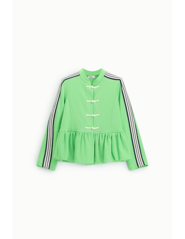 Sweatshirt zonder capuchon met knoop en volant Dixie