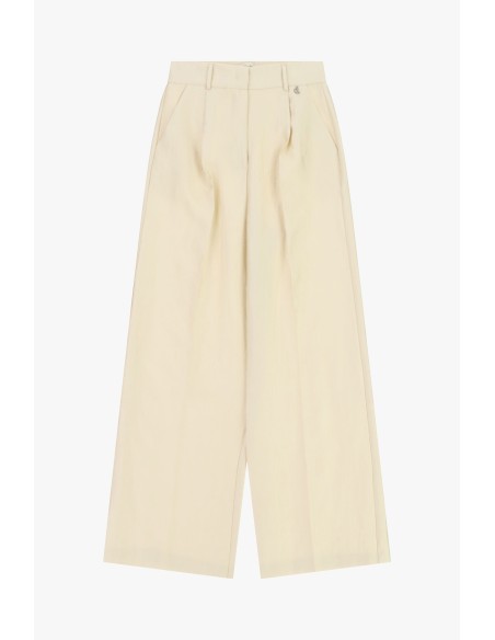 Dixie Palazzo-broek met hoge taille en plooien aan de voorkant