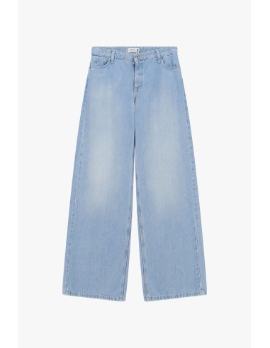 Jeans met wijde pijpen, hoge taille en vijf zakken Please