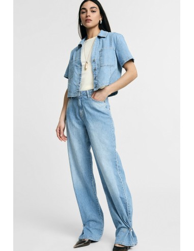 Straight jeans met speldetail Please