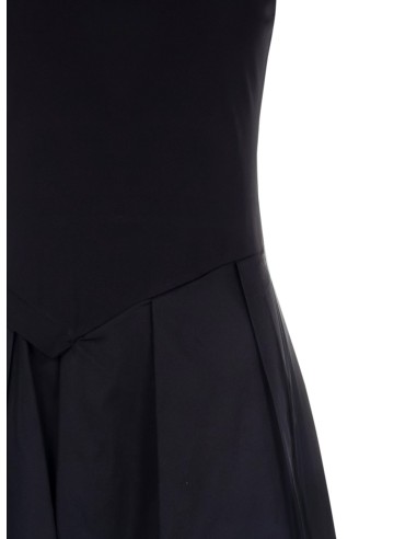 Lange jurk met 2-delige look: jersey top en geplooide katoenen rok van Rinascimento