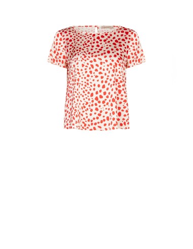 Getailleerde en soepelvallende satijnen blouse van Rinascimento