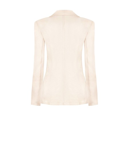 Getailleerde blazer van viscosemix met parelmoereffect van Rinascimento