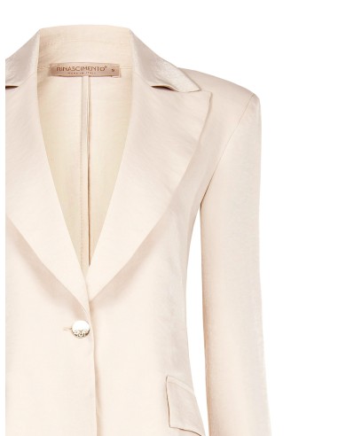 Getailleerde blazer van viscosemix met parelmoereffect van Rinascimento