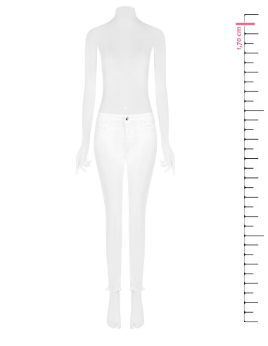 Effen skinny stretchjeans van Rinascimento