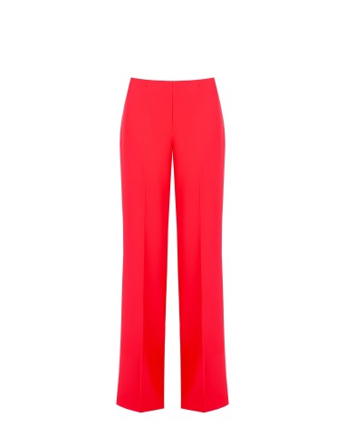 Palazzo-broek van soepelvallende stof met zijrits Rinascimento
