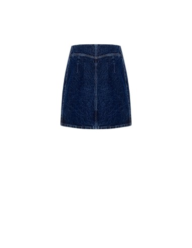 Denim minirok met bloemeninzetstukken van Rinascimento