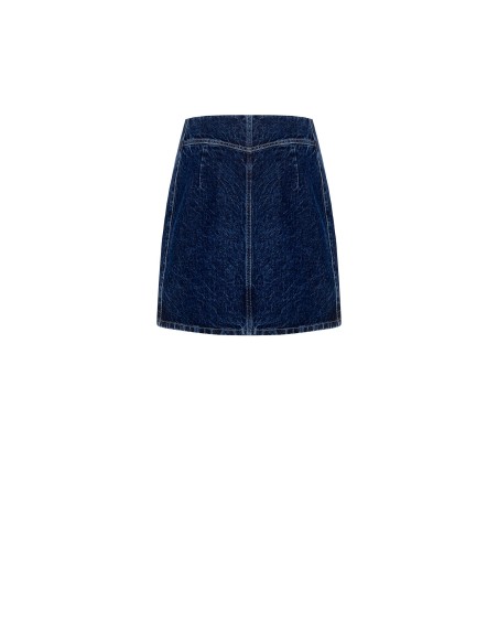 Denim minirok met bloemeninzetstukken van Rinascimento