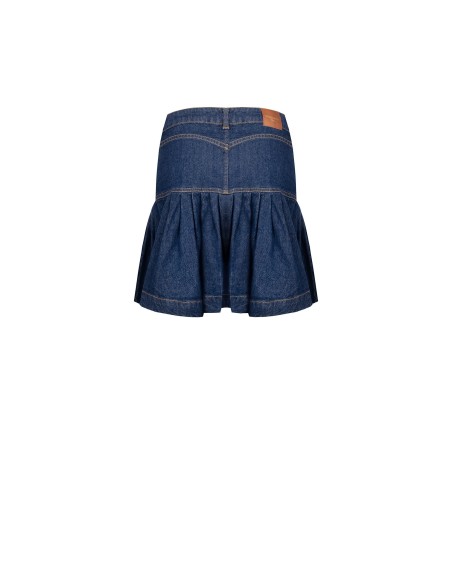 Minirok met volant van stretchdenim van Rinascimento