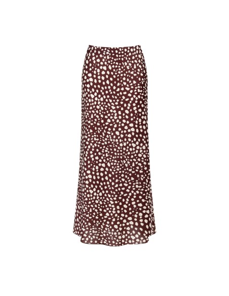Lange satijnen rok met zijrits van Rinascimento