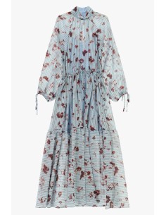 Lange jurk met bloemenprint en wijde mouwen Dixie