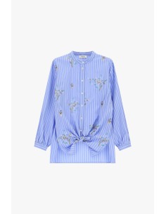 Dixie-shirt met lange mouwen en opstaande kraag 2