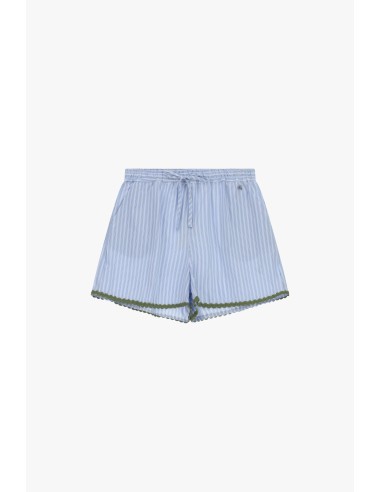 Regular-fit gestreepte shorts met decoratieve biezen van Dixie