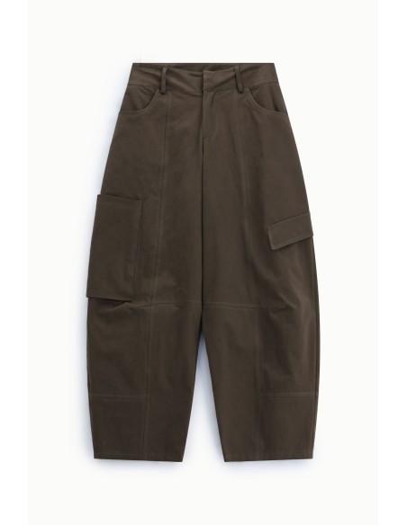 Dixie cropped palazzobroek met cargozakken aan de zijkanten